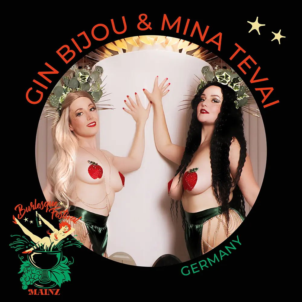 Burlesque Festival Mainz 2025 – Gin Bijou & Mina Teval